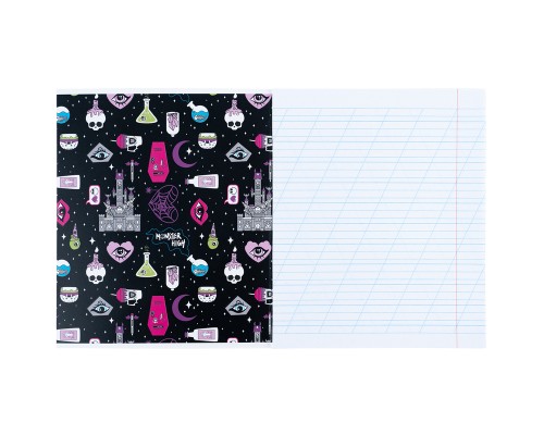 Зошит Kite Monster High, 12 аркушів, коса лінія (MH25-235)