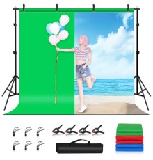 Фон Puluz PKT5205 background set with mount 290x200 cm green, blue, red (PKT5205)