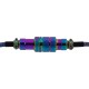 Дата кабель USB-C + USB A to USB-C 1.08m Premium Coiled Aviator blue Keychron (CAB8_KEYCHRON)