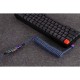 Дата кабель USB-C + USB A to USB-C 1.08m Premium Coiled Aviator blue Keychron (CAB8_KEYCHRON)