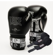 Боксерські рукавички Leone GN208 Iconic Black 14 унцій (GN208_Black_14oz)