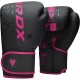 Боксерські рукавички RDX F6 Matte Pink 12 унцій (BGR-F6MP-12OZ)