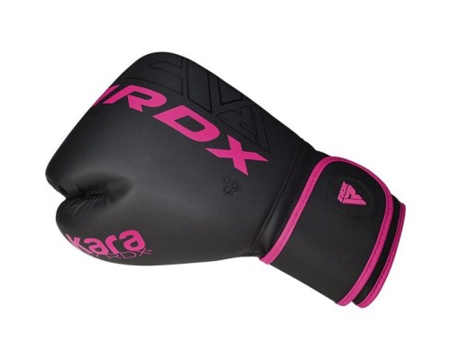 Боксерські рукавички RDX F6 Matte Pink 12 унцій (BGR-F6MP-12OZ)