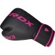 Боксерські рукавички RDX F6 Matte Pink 12 унцій (BGR-F6MP-12OZ)