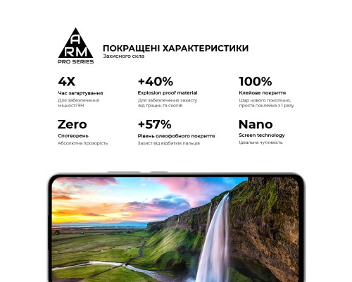 Скло захисне Armorstandart Pro Xiaomi Poco M7 5G Black (ARM85175)