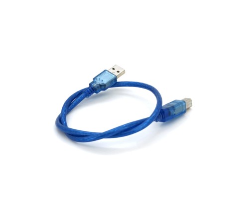 Кабель для принтера USB 2.0 AM/BM 0.5m blue Ritar (YT-AM/BM-0.5TBL)