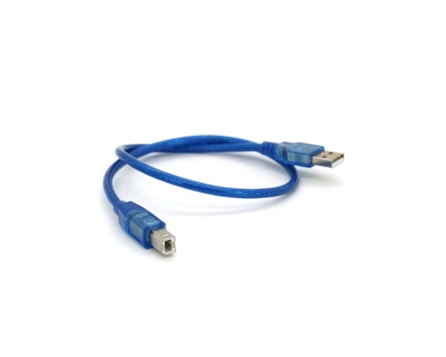 Кабель для принтера USB 2.0 AM/BM 0.5m blue Ritar (YT-AM/BM-0.5TBL)