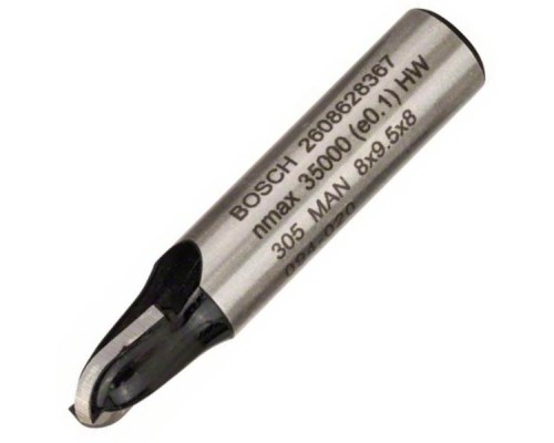 Фреза Bosch Professional галтельна, Std, S8, R4, D8, L9.2 (2.608.628.367)