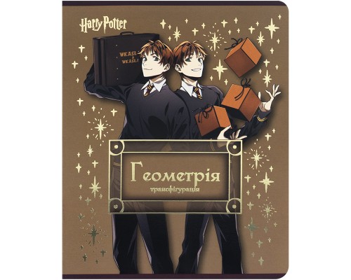 Зошит Kite предметний Harry Potter 48 аркуші, клітинка, геометрія (HP25-240-1)