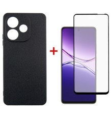Чохол до мобільного телефона Dengos Oppo A5 Pro Case Carbon + Glass (Black) (DG-KM-150)