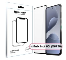 Скло захисне BeCover Infinix Hot 60i (X6730) Black (713730)