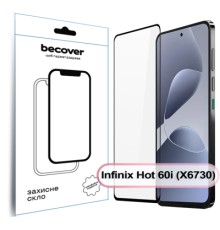 Скло захисне BeCover Infinix Hot 60i (X6730) Black (713730)