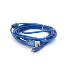 Дата кабель USB 2.0 AM to Micro 5P 3.0m blue Voltronic (YT-AM/Mc-3B/02140)