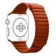 Ремінець до смарт-годинника Armorstandart Leather Loop для Apple Watch 49/46/45/44/42 (Series 1-3) Orange (ARM57837)