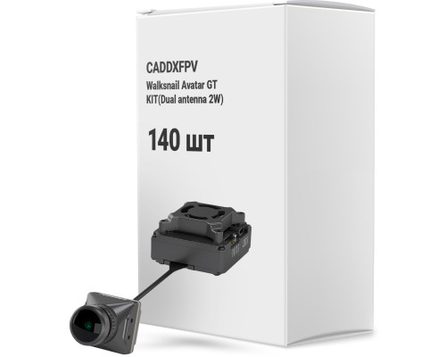 Відеосистема FPV CADDXFPV Walksnail Avatar GT KIT(Dual antenna 2W) упаковка 140 шт. (WN12-2W14BBOX140)