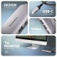 Концентратор AXAGON USB-C to 2xUSB-A + 1xUSB-C + HDMI + RJ45 + PD100W 0.15m gray (HMC-6G2L)