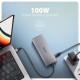 Концентратор AXAGON USB-C to 2xUSB-A + 1xUSB-C + HDMI + RJ45 + PD100W 0.15m gray (HMC-6G2L)