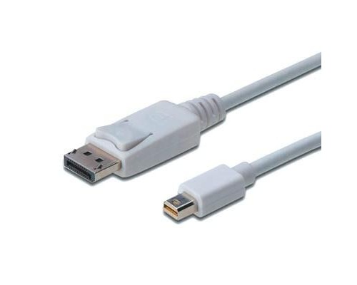 Кабель мультимедійний miniDisplayPort to DisplayPort 1.0m Digitus (AK-340102-010-W)