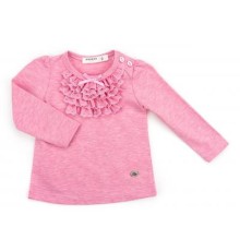 Кофта дитяча Breeze з мереживною оборкою (10040-68G-pink)