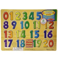 Розвиваюча іграшка Melissa&Doug Звуковий пазл Цифри (MD339)