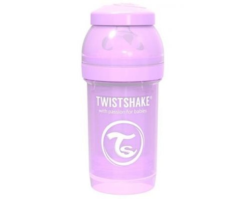 Пляшечка для годування Twistshake антиколькова 180 мл, лавандова (69859)