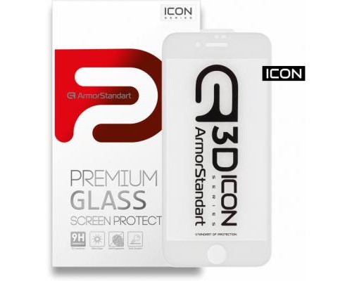Скло захисне Armorstandart Icon 3D Apple iPhone 8 Plus/7 Plus White (ARM55983-GI3D-WT)