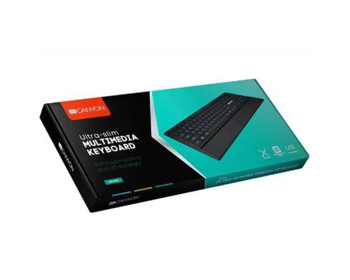Клавіатура Canyon CNS-HKB6-RU Black USB (CNS-HKB6-RU)