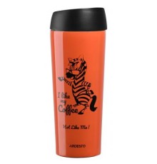 Термокружка Ardesto Coffee Time Zebra 450 мл Orange (AR2645DTO)