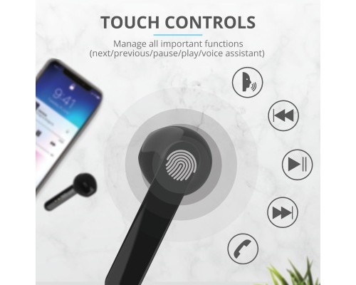 Навушники Trust Primo Touch True Wireless Mic Black (23712)