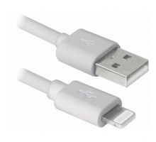 Дата кабель USB 2.0 AM to Lightning 2.0m MFI TPE White REAL-EL (EL123500056)