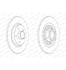 Гальмівний диск FERODO DDF1734-1
