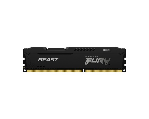 Модуль пам'яті для комп'ютера DDR3 8GB 1866 MHz Fury Beast Black Kingston Fury (ex.HyperX) (KF318C10BB/8)