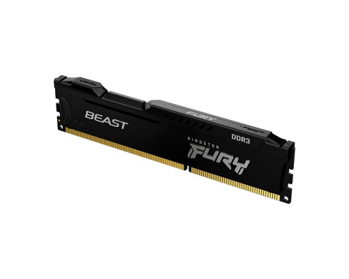 Модуль пам'яті для комп'ютера DDR3 8GB 1866 MHz Fury Beast Black Kingston Fury (ex.HyperX) (KF318C10BB/8)