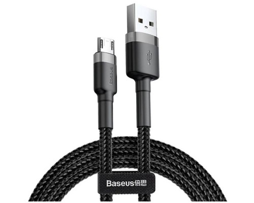 Дата кабель USB 2.0 AM to Micro 5P 2.0m 1.5A grey-black Baseus (CAMKLF-CG1)
