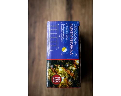 Гірлянда BPNY з адаптером 180LED, 1.8М, 10.8W Водопад White (102980)