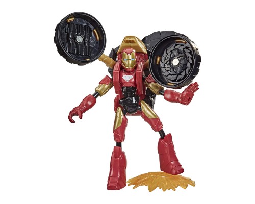 Фігурка для геймерів Hasbro Avengers Bend and flex 2 в 1 Залізна людина на мотоциклі (F0244)