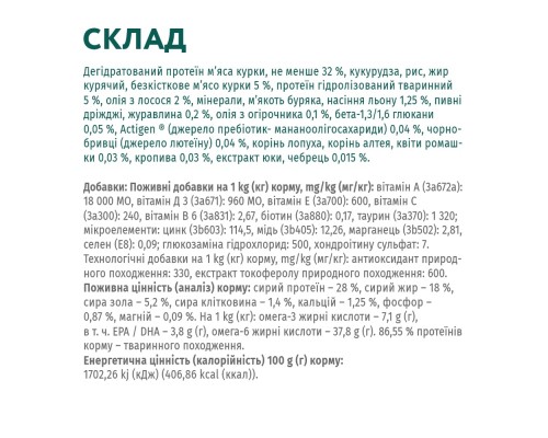Сухий корм для собак Optimeal для великих порід зі смаком курки 12 кг (4820083905544)