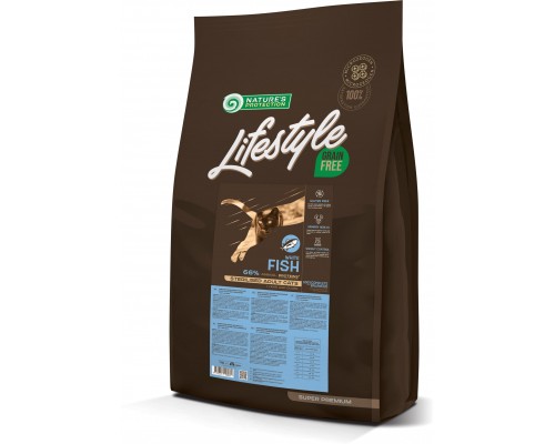 Сухий корм для кішок Nature's Protection Lifestyle Grain Free White Fish Sterilised Adult Cat 7 кг (NPLS45803)