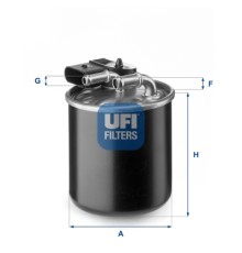 Фільтр паливний UFI 24.150.00