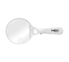 Збільшувальне скло Neo Tools 3 ступеня збільшення, LED підсвічування (06-129)