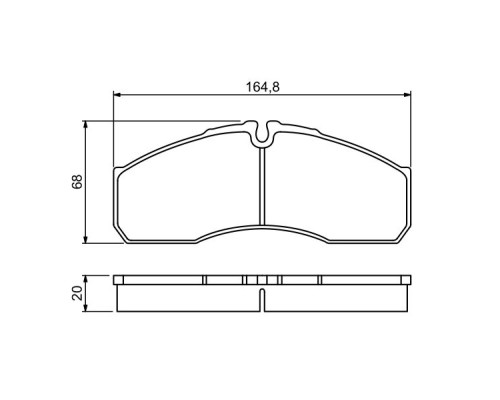 Гальмівні колодки Bosch 0 986 494 266