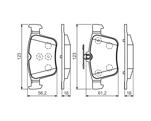 Гальмівні колодки Bosch 0 986 494 658