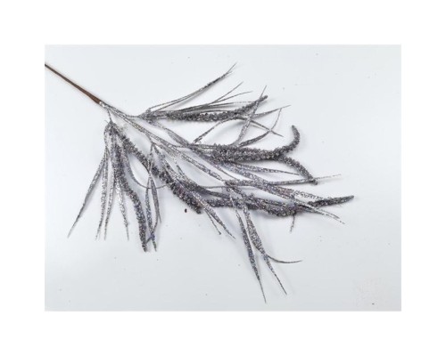 Декоративна гілка YES! Fun Колоски 75 см, темне срібло, гліттер (974603)