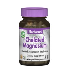 Мінерали Bluebonnet Nutrition Хелатний Магній, Albion, 60 гелевих капсул (BLB0682)