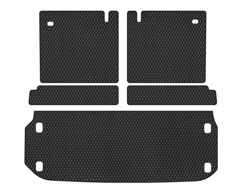 Килимок в багажник EVAtech Nissan Pathfinder (R52) 2014+ 4 поколін (NS3191BE5RBB)