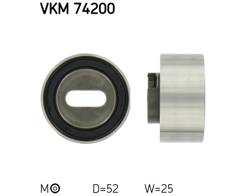 Ролик натягувача ременя SKF VKM 74200
