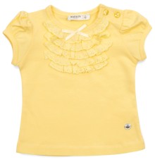 Футболка дитяча Breeze з мереживом (6640-74G-yellow)