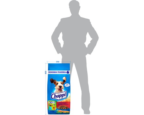 Сухий корм для собак Chappi з яловичиною, птицею та овочами 13.5 кг (5998749128350)