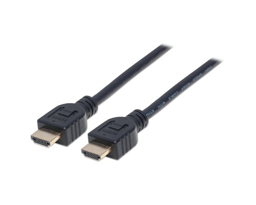 Кабель мультимедійний HDMI to HDMI 1.0m V1.4 CL3 Manhattan Intracom (353922) 