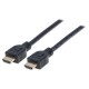 Кабель мультимедійний HDMI to HDMI 1.0m V1.4 CL3 Manhattan Intracom (353922) 